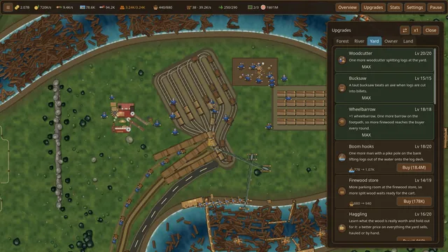 Over fifty upgrade lines across forest, river and yard